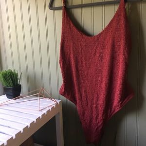 Aerie textured swim suit